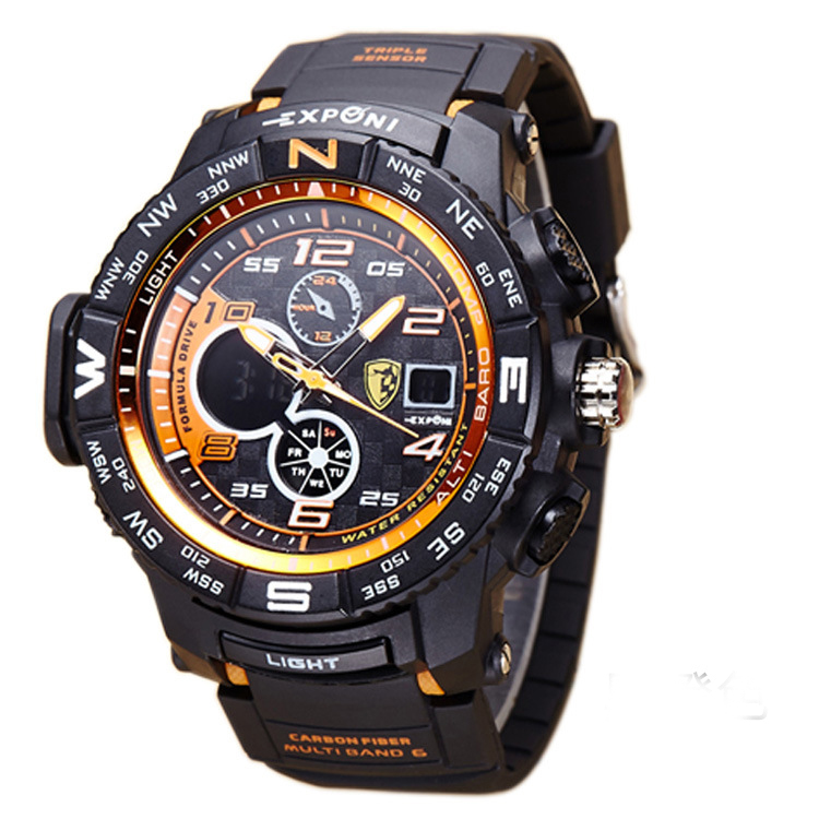 Men Movement Watch  Depth Waterproof diving Luminous Multifunction Digital Watch  Waterproof Watch