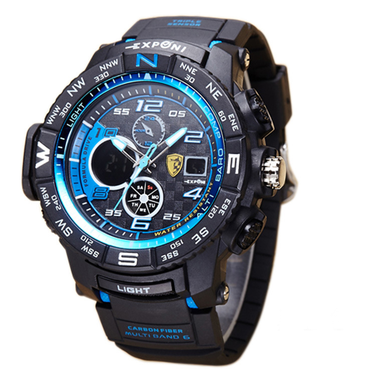 Men Movement Watch  Depth Waterproof diving Luminous Multifunction Digital Watch  Waterproof Watch