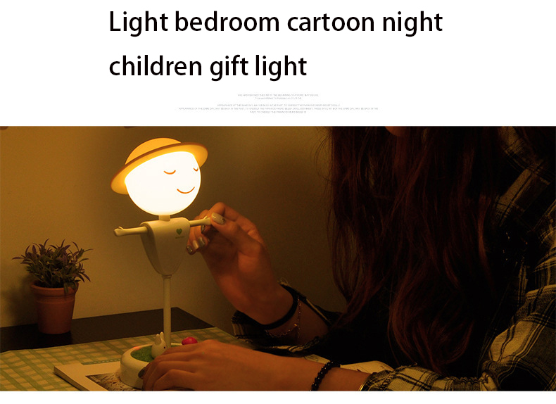 Creative LEd scarecrow Night light Rechargeable Touch Sensor light Bedroom Cartoon From the night