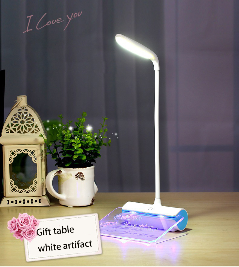 Creative Gift Lamp Fun light Charge LED Bedside lamp USb fluorescent plate Night Light