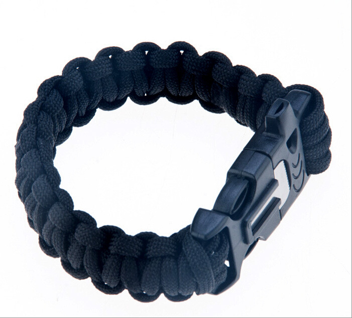 Outdoor Whistle Emergency Bracelet Seven core Umbrella rope Bracelet Flintstones Survive Bracelet