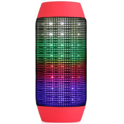 Music Pulsation Colorful Wireless Bluetooth Speaker LED Lights Card Sound Portable Bass