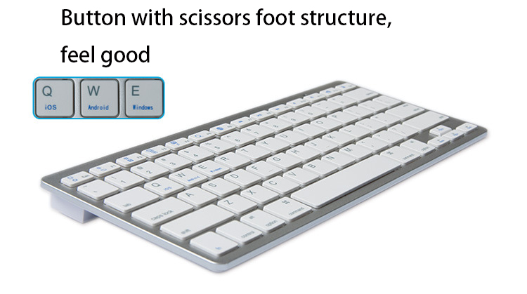 Bluetooth Keyboard Ultra thin Portable Mini wireless Keyboard  Flat Multimedia Computer Keyboard