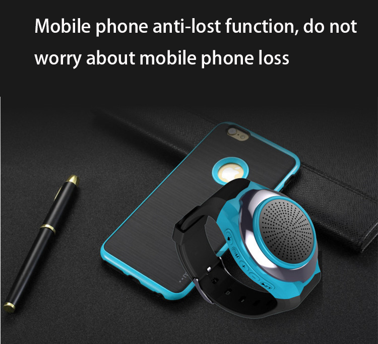Watch Bluetooth Speaker Outdoor Movement Handsfree Colorful LED Flashing lights Small Sound