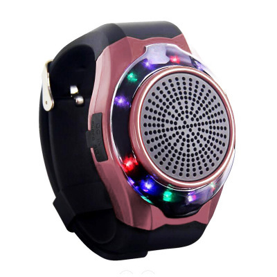 Watch Bluetooth Speaker Outdoor Movement Handsfree Colorful LED Flashing lights Small Sound