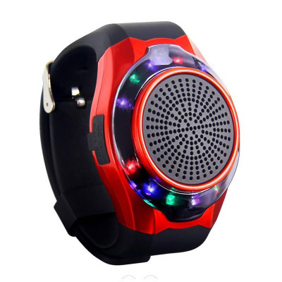 Watch Bluetooth Speaker Outdoor Movement Handsfree Colorful LED Flashing lights Small Sound