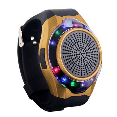 Watch Bluetooth Speaker Outdoor Movement Handsfree Colorful LED Flashing lights Small Sound