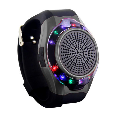 Watch Bluetooth Speaker Outdoor Movement Handsfree Colorful LED Flashing lights Small Sound