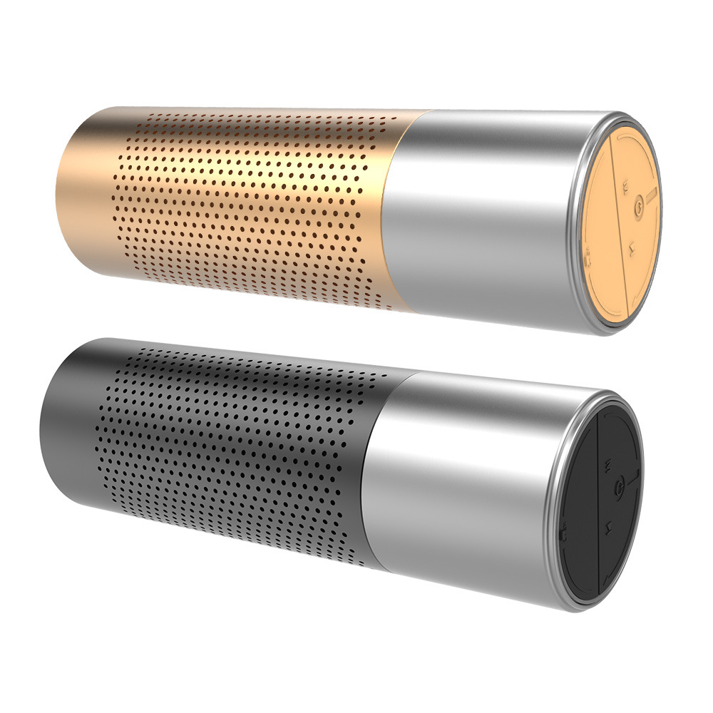 Wireless Bluetooth Speaker Portable Card Outdoor Ride Flashlight Sound Mini Small Steel Gun Bass