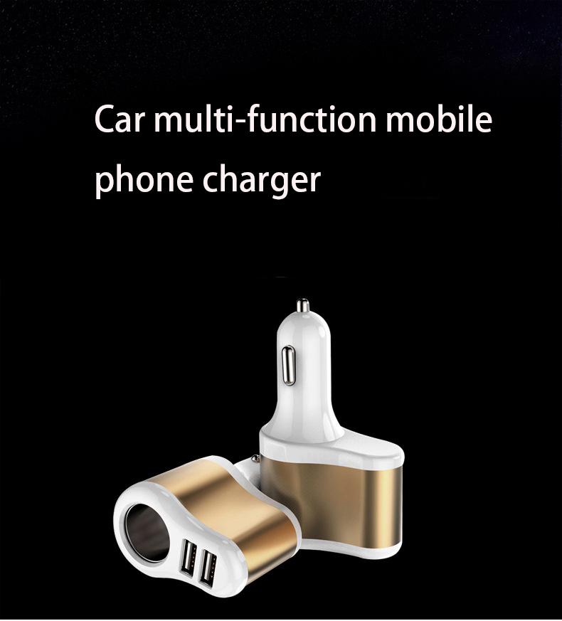Car Mobile phone Charger Multifunction Double mouth USB Car charger
