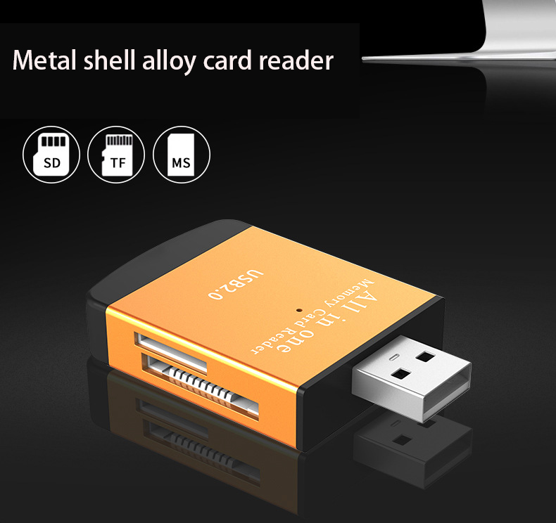 Four in One High Speed Card Reader   Multifunction TF Micro SD Card Mobile Phone Camera Memory Card