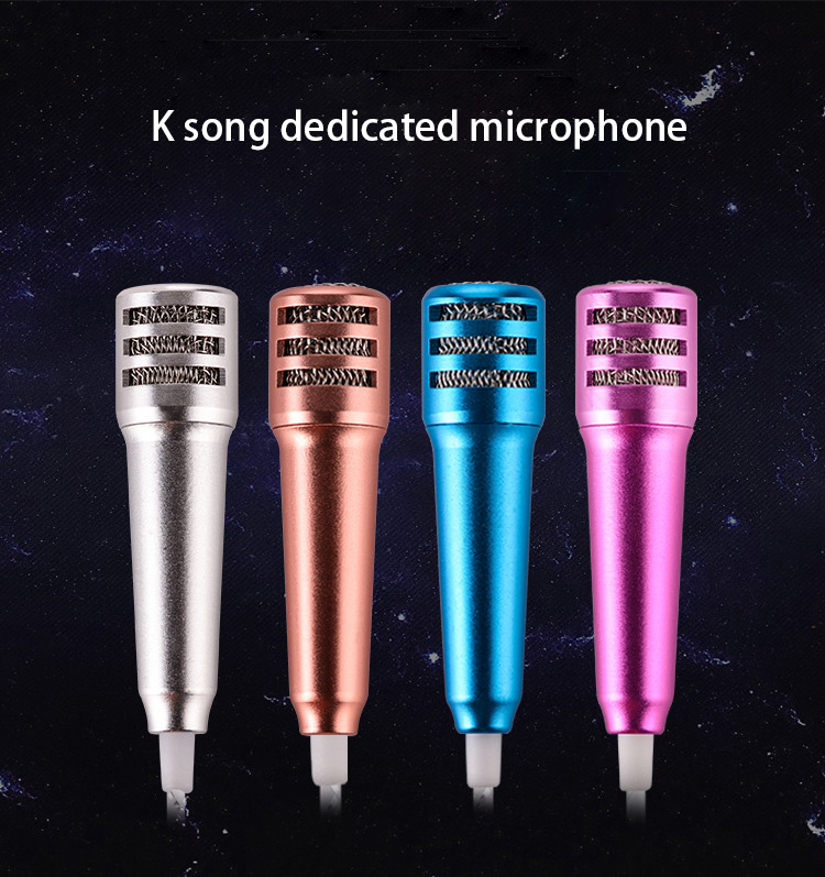 Mobile Phone Microphone K Song dedicated Mini Microphone With Headphones just Sing