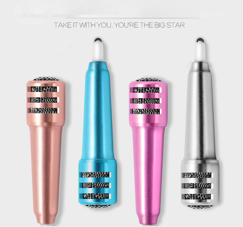 Mobile Phone Microphone K Song dedicated Mini Microphone With Headphones just Sing