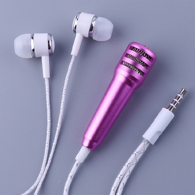 Mobile Phone Microphone K Song dedicated Mini Microphone With Headphones just Sing