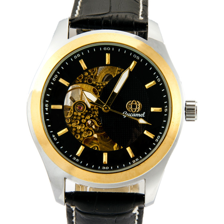Upscale Men Hollow Watch fashion Business Fully automatic Mechanical watch