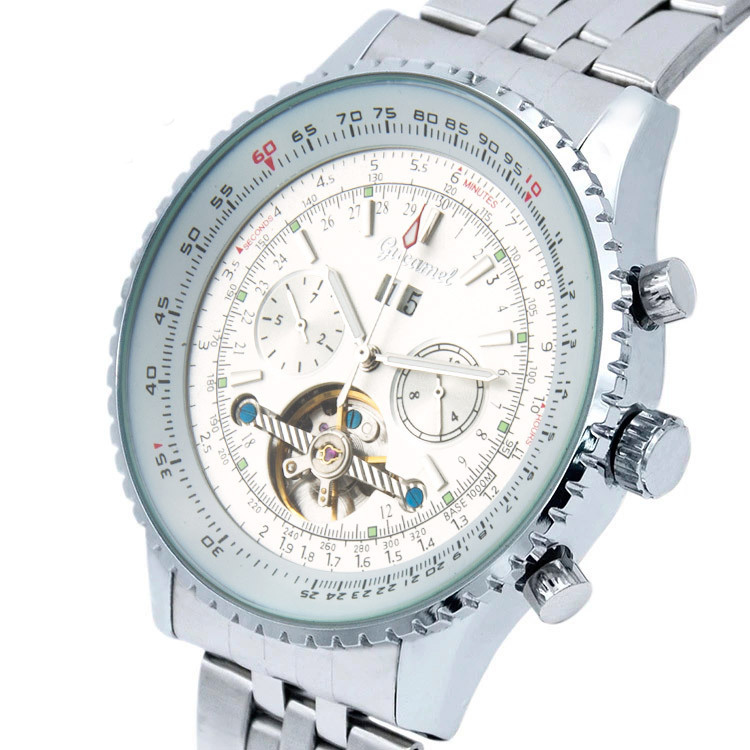 Upscale Men Hollow Watch Korean version fashion Business Fully automatic Mechanical watch
