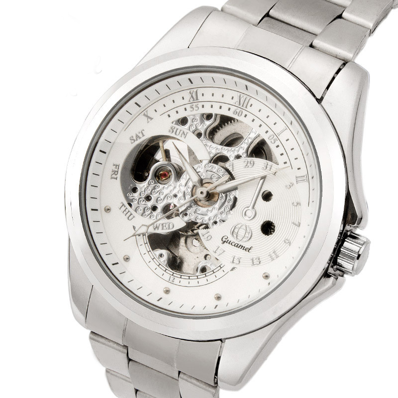 Upscale Men Hollow Watch Leisure fashion Fully automatic Mechanical watch