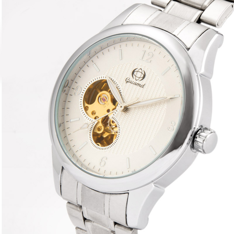 male elegant Fashion Leisure Business Fully Automatic Mechanical Watch Hollow Watch