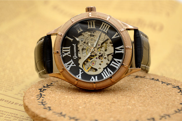 Upscale Men Hollow Watch fashion Business Fully automatic Mechanical watch