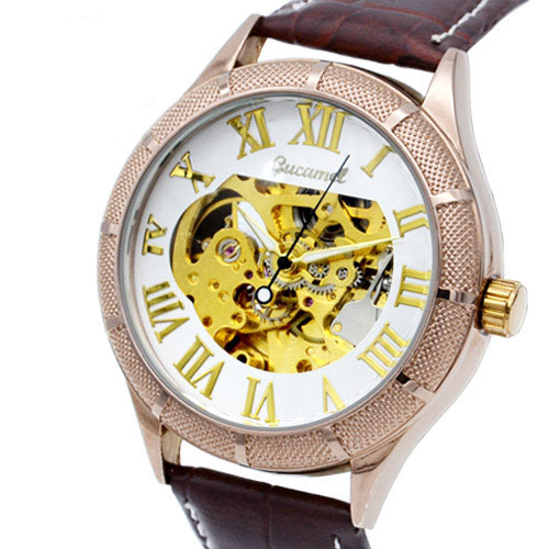 Upscale Men Hollow Watch fashion Business Fully automatic Mechanical watch
