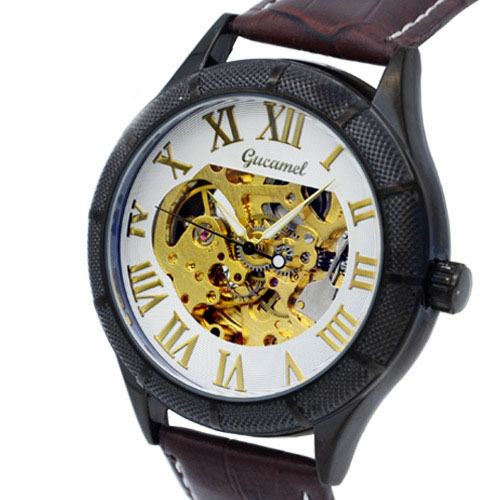 Upscale Men Hollow Watch fashion Business Fully automatic Mechanical watch