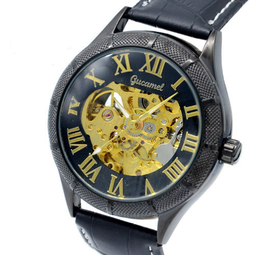 Upscale Men Hollow Watch fashion Business Fully automatic Mechanical watch