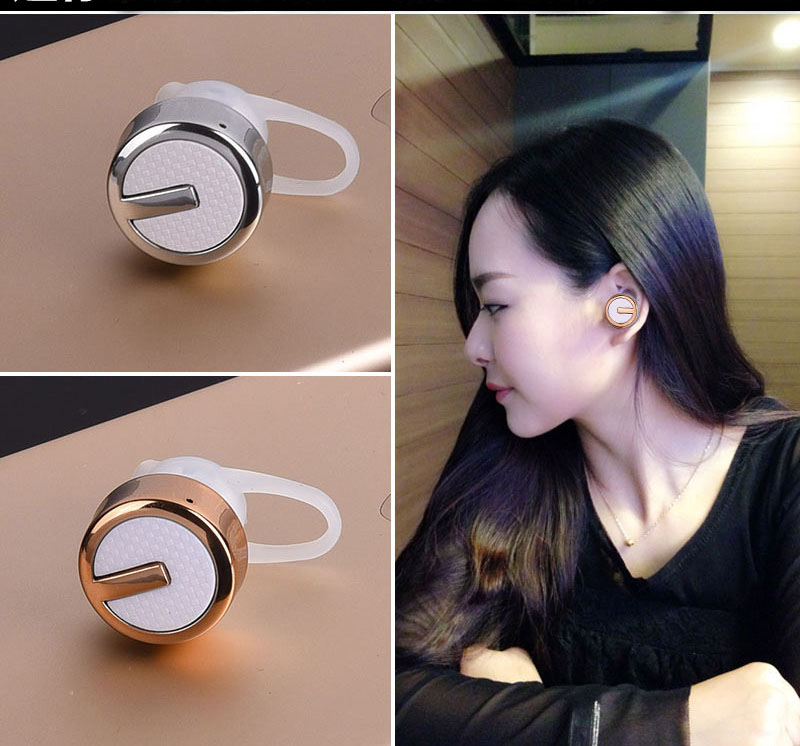 wireless Mini Bluetooth headset Hanging ear style tiny Invisible Car  Ear Plug type 4.1 General new