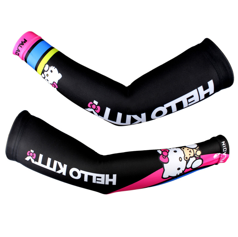 Hellokitty Sunscreen Cuffs Ride Cuffs Outdoor Movement Ice Silk Sunscreen Arm Ride Equipment