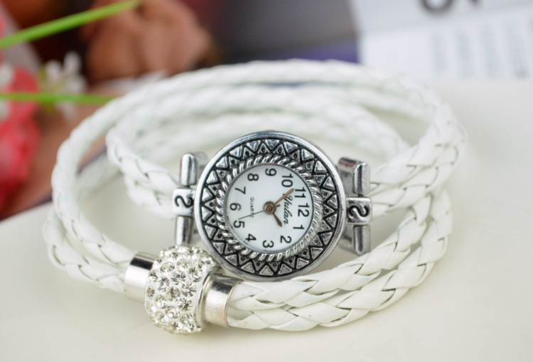 Korea fashion 2 laps Winding trend fashion Shambhala Ms quartz Watch