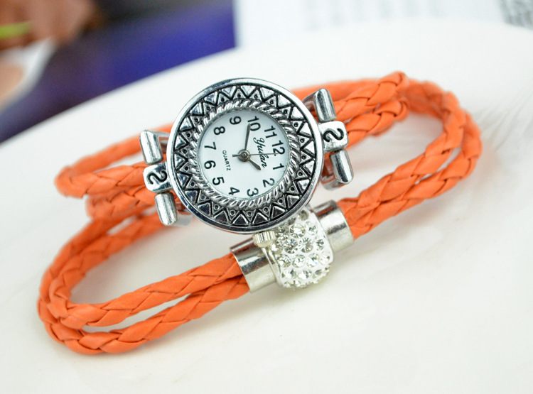 Korea fashion 2 laps Winding trend fashion Shambhala Ms quartz Watch