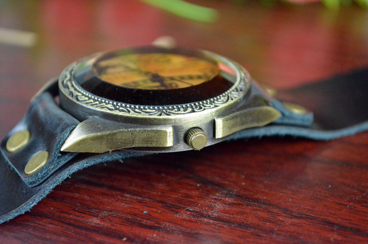 Fashion table Western style Retro Watch  Antique Big head Ferris wheel Creative student Watch