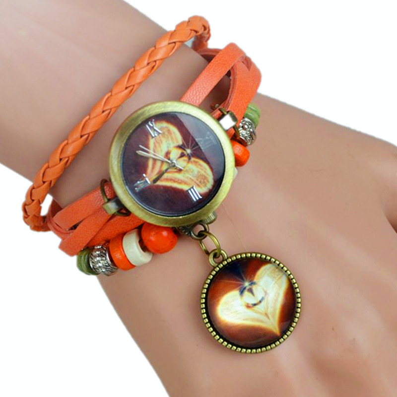 Fashion Retro sweet Time Bracelet Love Couple Watch Ms accessories Watch
