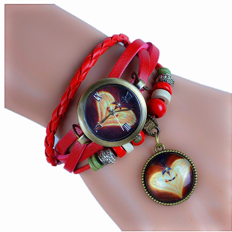 Fashion Retro sweet Time Bracelet Love Couple Watch Ms accessories Watch