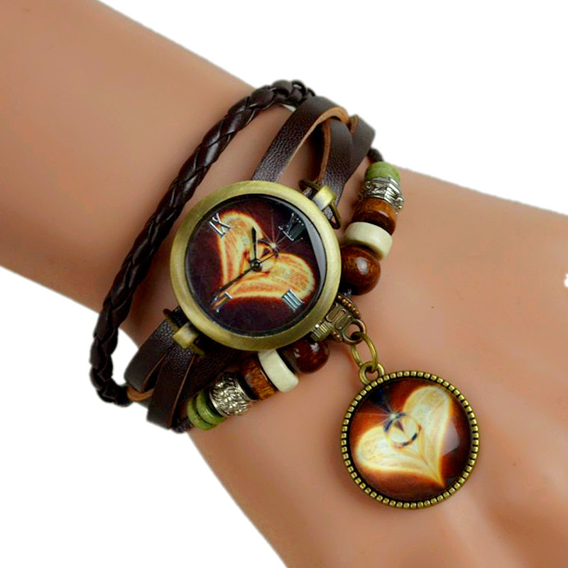 Fashion Retro sweet Time Bracelet Love Couple Watch Ms accessories Watch