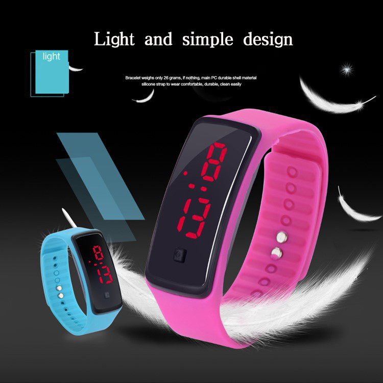 LED  Wristband Watch Waterproof Movement Touch Table men and Women Student Couple digital Watch