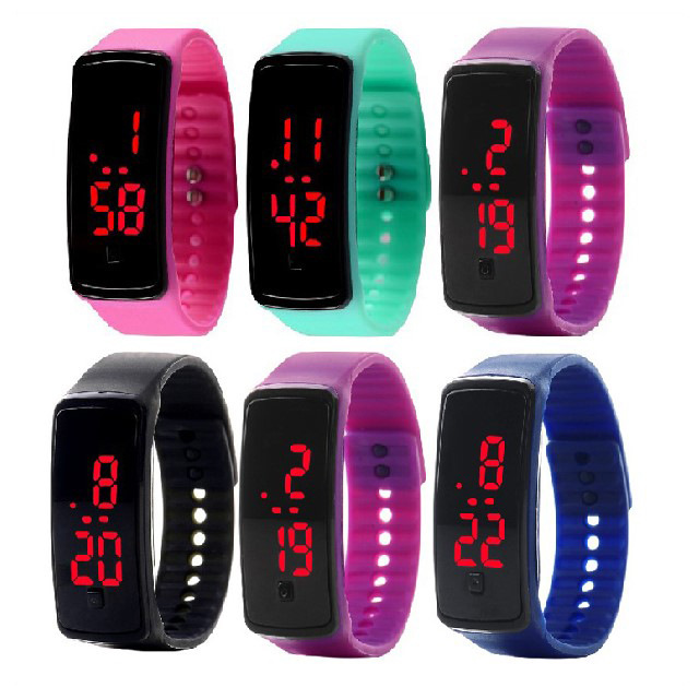 LED  Wristband Watch Waterproof Movement Touch Table men and Women Student Couple digital Watch
