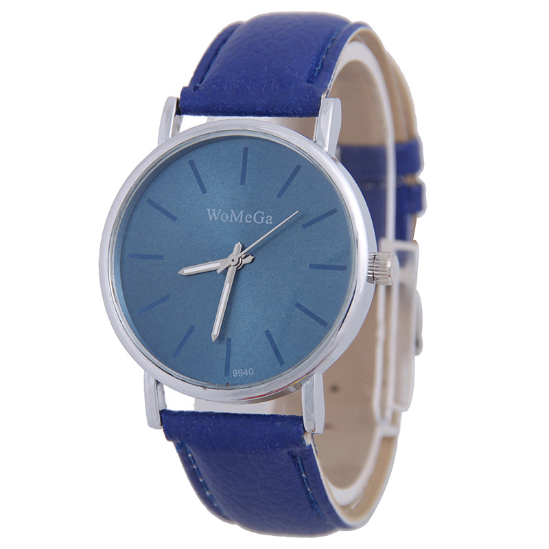 Trend fashion Leisure Silver shell Sun pattern Belt table Watch
