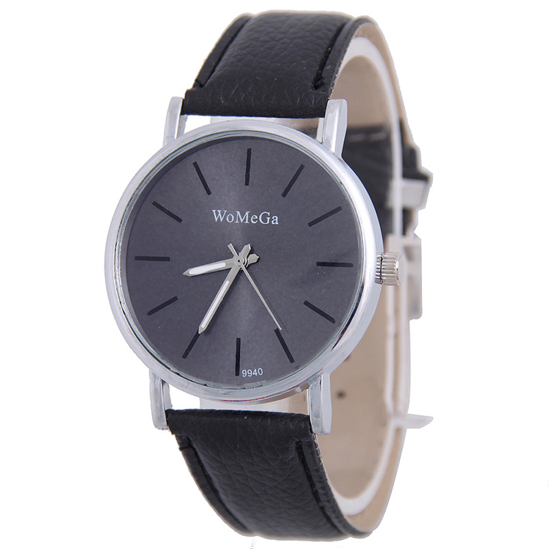 Trend fashion Leisure Silver shell Sun pattern Belt table Watch