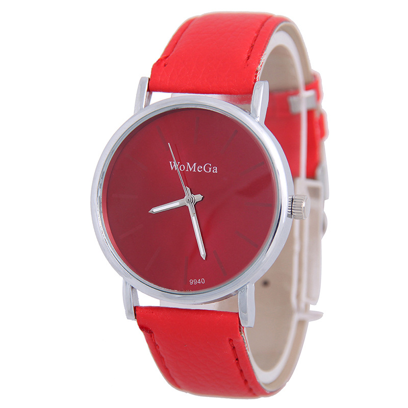 Trend fashion Leisure Silver shell Sun pattern Belt table Watch