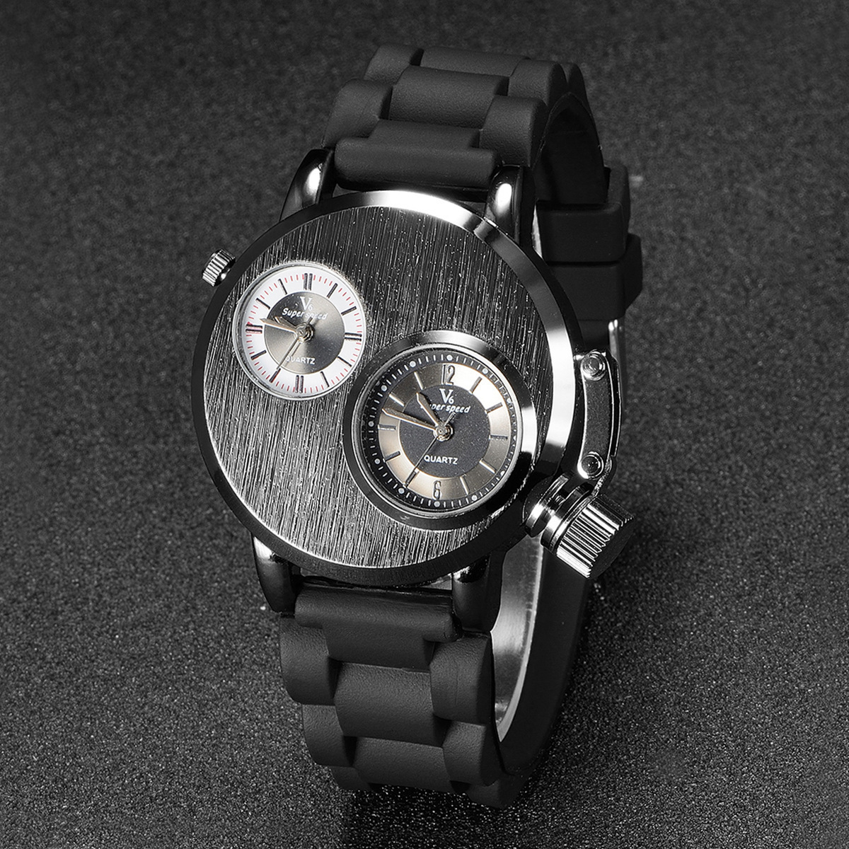 Student Watch Boys Fashion Silica Gel Watch  Men Movement Watch Waterproof Business Watch