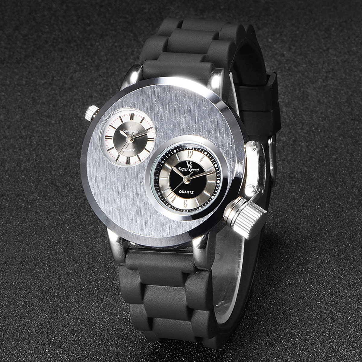 Student Watch Boys Fashion Silica Gel Watch  Men Movement Watch Waterproof Business Watch