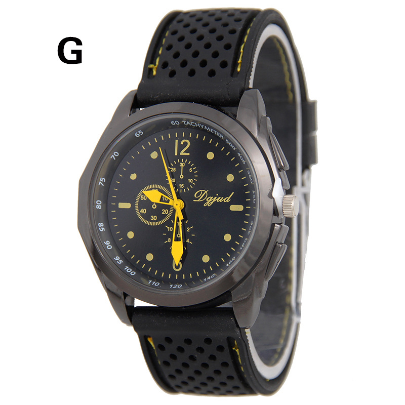 Silicone Watch Car line Watch Leisure Fashion Trend Simple Student Watch