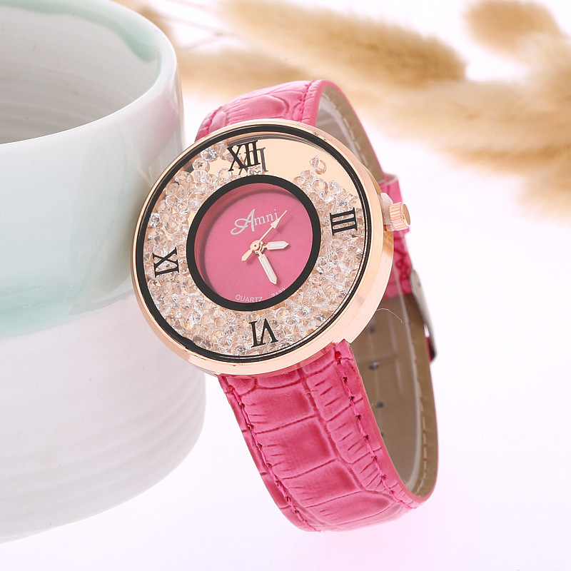 Ms Watch Western style Fashion Full Diamond Quicksand Female Models Watch Ms Watch