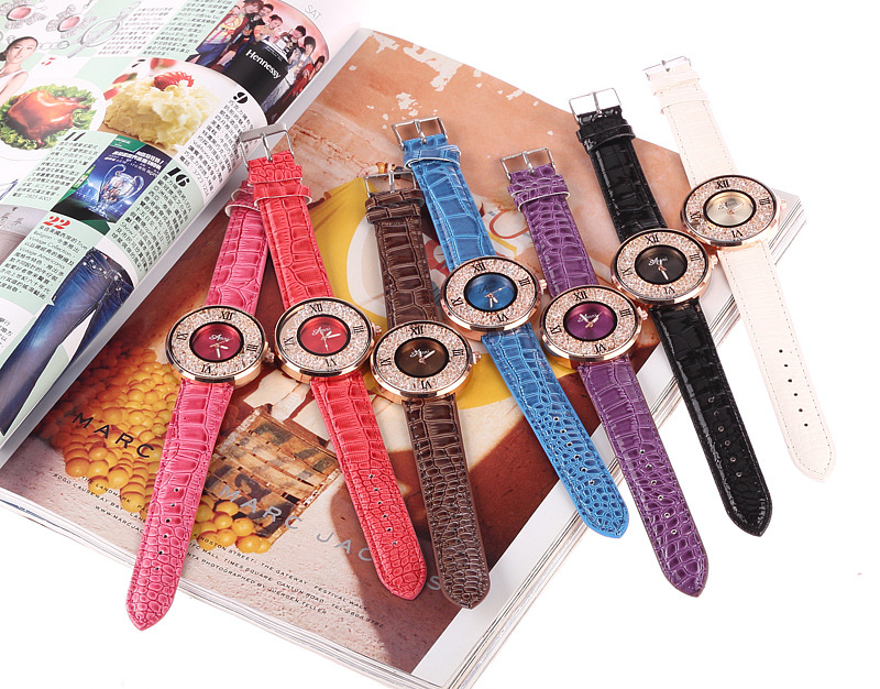 Ms Watch Western style Fashion Full Diamond Quicksand Female Models Watch Ms Watch