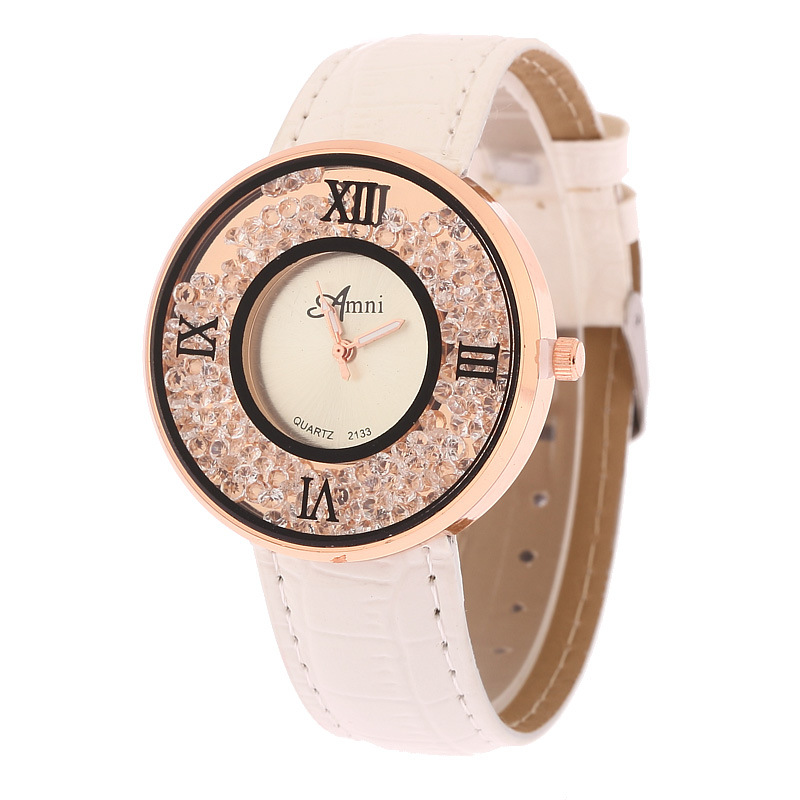 Ms Watch Western style Fashion Full Diamond Quicksand Female Models Watch Ms Watch