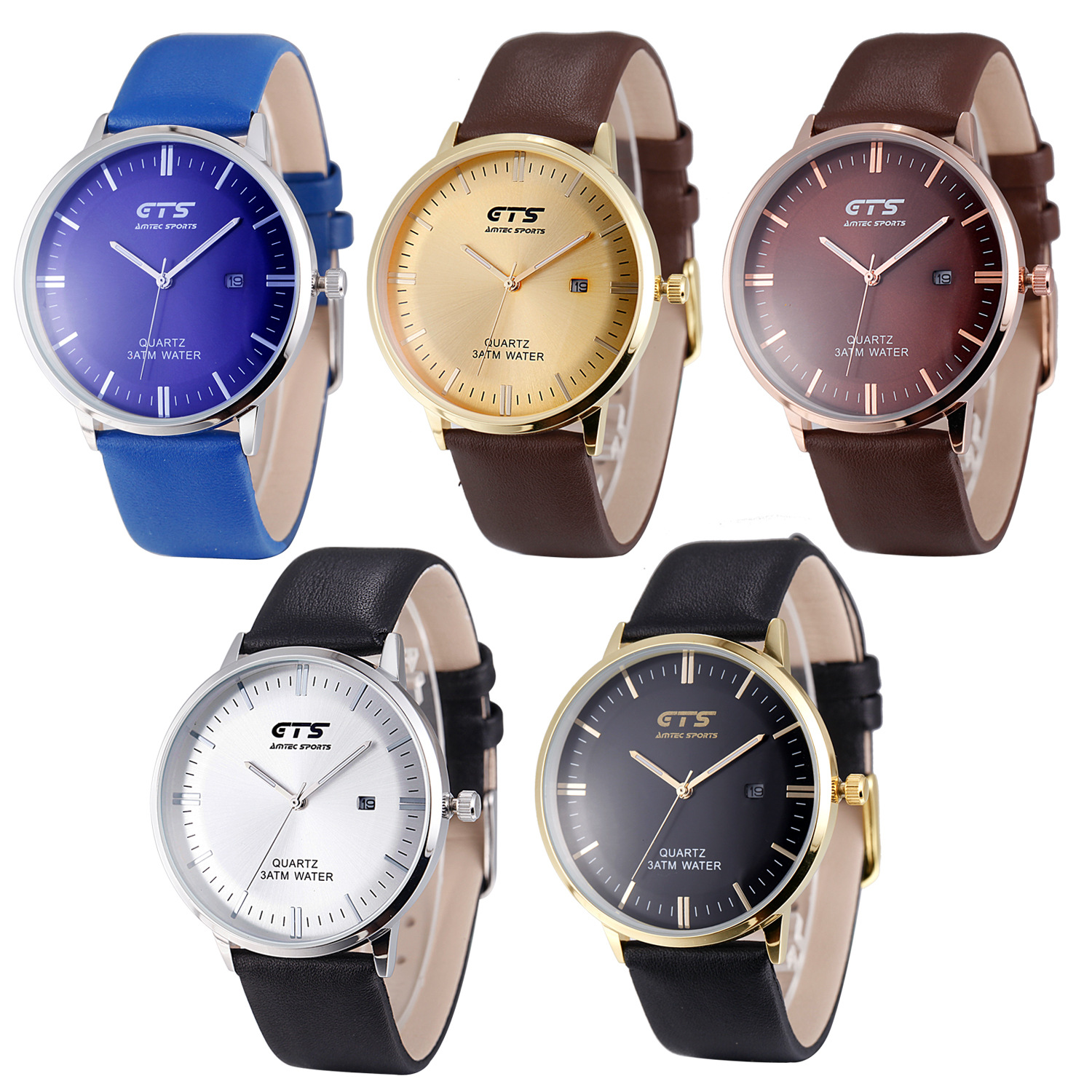Excellent Product Waterproof Student Simple Watch  Fashion Business With Calendar Belt Watch