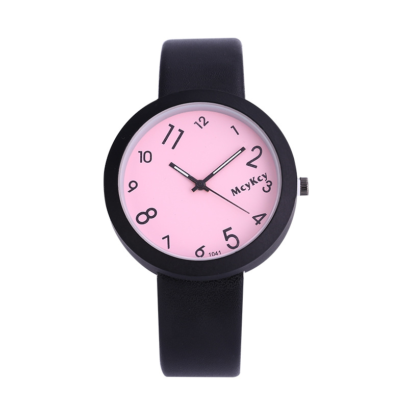 Jelly disc Small size Case 12 numbers Scale dial   trend Watch Belt Watch female