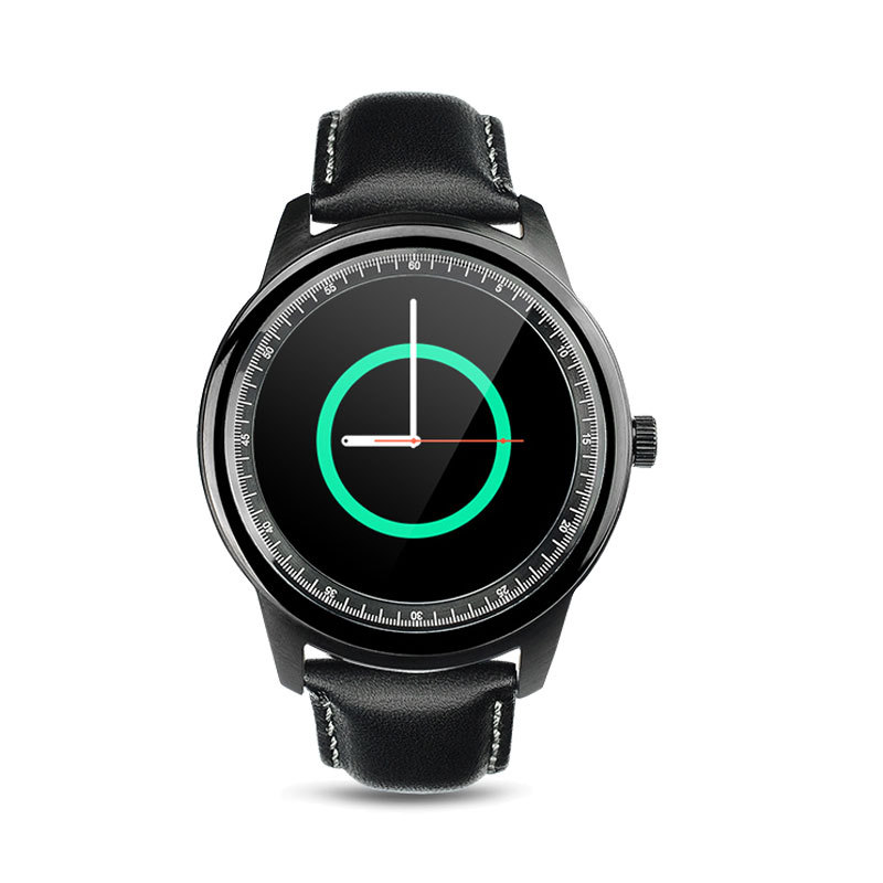Round Screen Bluetooth Intelligent Watch Stainless Steel Fashion Heart Rate Step Wristband