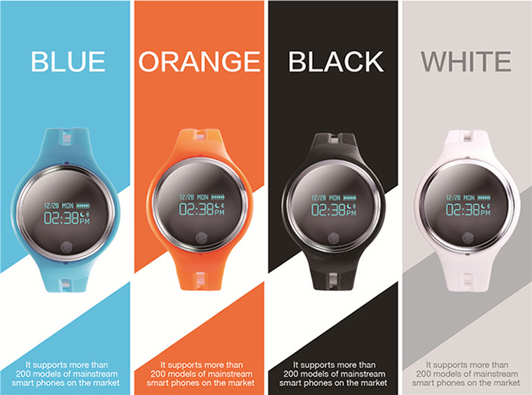 Bluetooth Intelligent Wristband Movement Pedometer Heart Rate Monitor Touch Screen