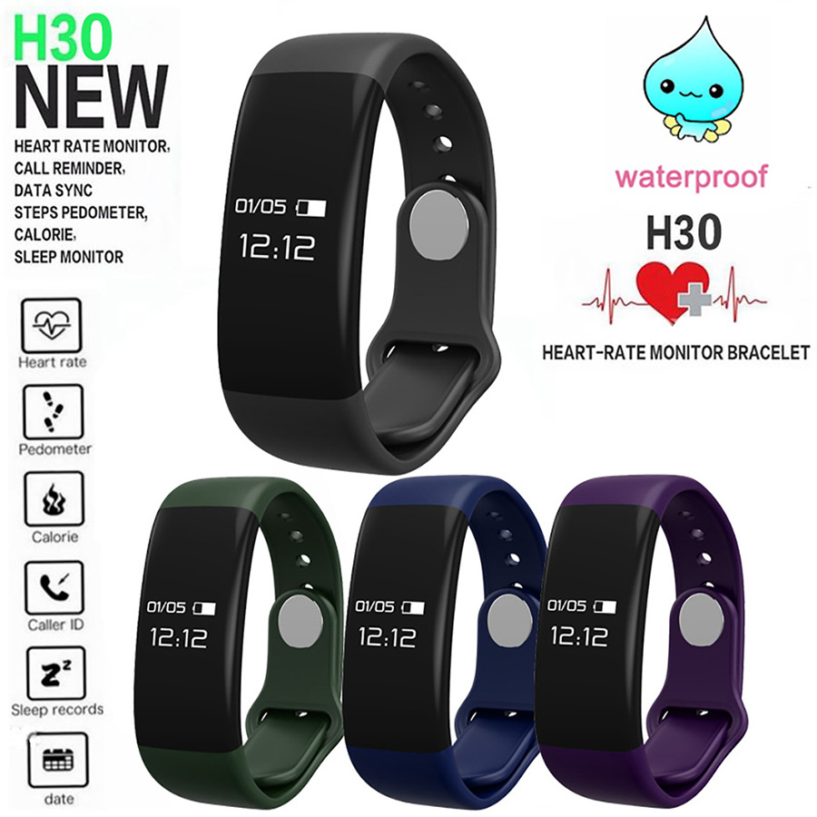 Intelligent Heart Rate Sleep Health Monitor Movement Step Touch Screen Wristband